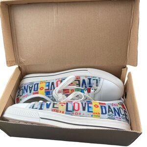 License Plate Retro Sneakers -Custom Design-US 11 /EU 42 NEW in box